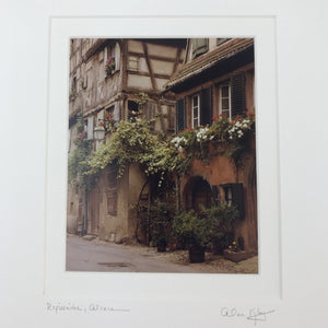 Alan Klug Photo Art - Riquewihr Alsace, France - Signed Matted - 11 X 14