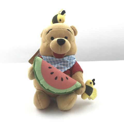 Disney Store Winnie the Pooh - 8” Summer Pooh - Bean Bag Push - NEW