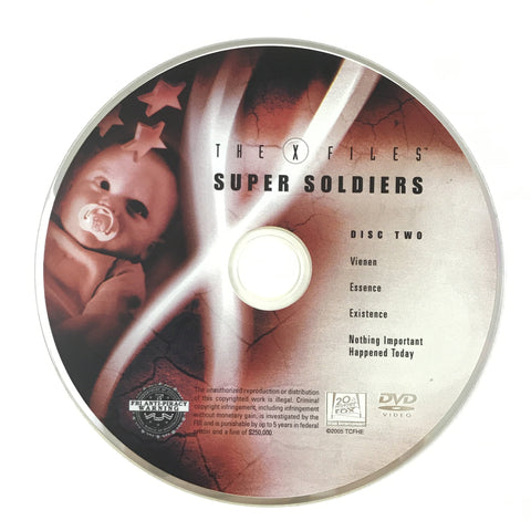 The X Files Mythology Volume 4: Super Soldiers - Episodes 5-8 (DVD) - DISC 2 ONLY