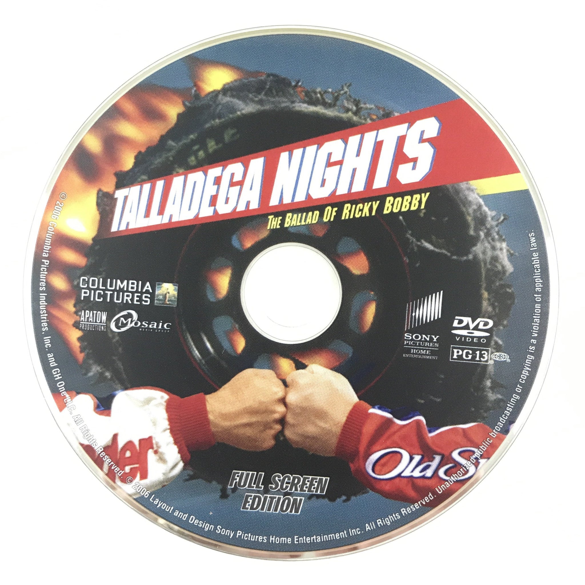 Talladega Nights: The Ballad Of Ricky Bobby (DVD, Fullscreen) - DISC ONLY