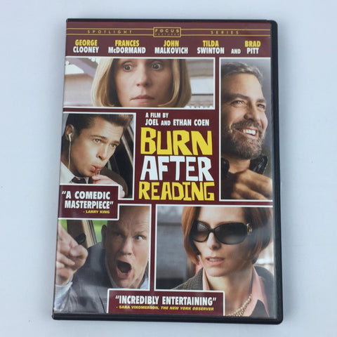 Burn After Reading (DVD, Widescreen) George Clooney, Brad Pitt, John Malkovich