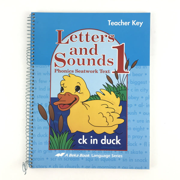 A Beka Letters And Sounds 1 - Phonics Seat-work Teachers Answer Key