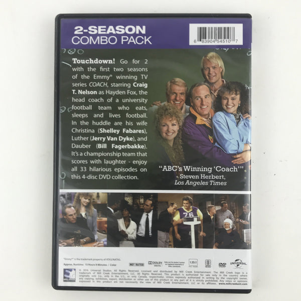 Coach Seasons 1 and Season 2 (DVD, Fullscreen) Craig T. Nelson