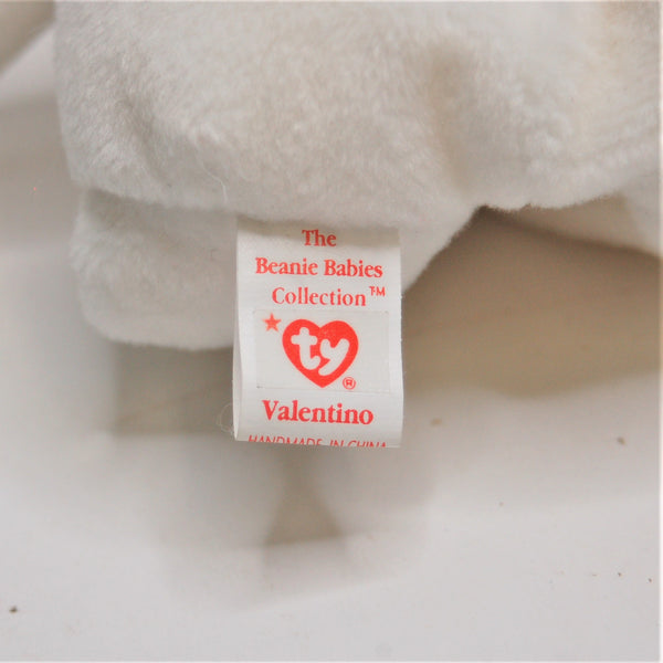 Ty Beanie Baby Valentino Bear 8" Plush Stuffed Animal Doll Toy - 1993